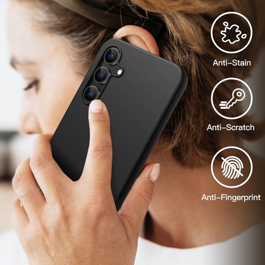 Husa de Protectie Matte TPU, Flippy, pentru Xiaomi Redmi Note 12 5G, Protectie Camera, Antisoc, Antizgariere, Antialunecare, Acoperire Completa, Negru-1