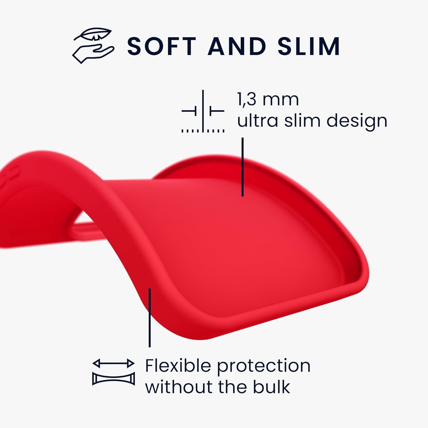 Husa de Protectie Matte TPU, Flippy, pentru Xiaomi Redmi Note 12 5G, Protectie Camera, Antisoc, Antizgariere, Antialunecare, Acoperire Completa, Rosu-1