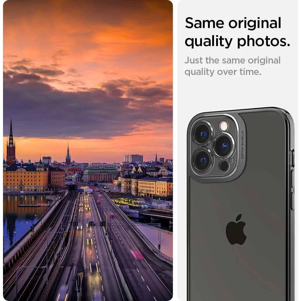 Husa de protectie pentru Apple iPhone 14, Flippy, Bracket series cu suport si protectie pentru camera, Negru-1