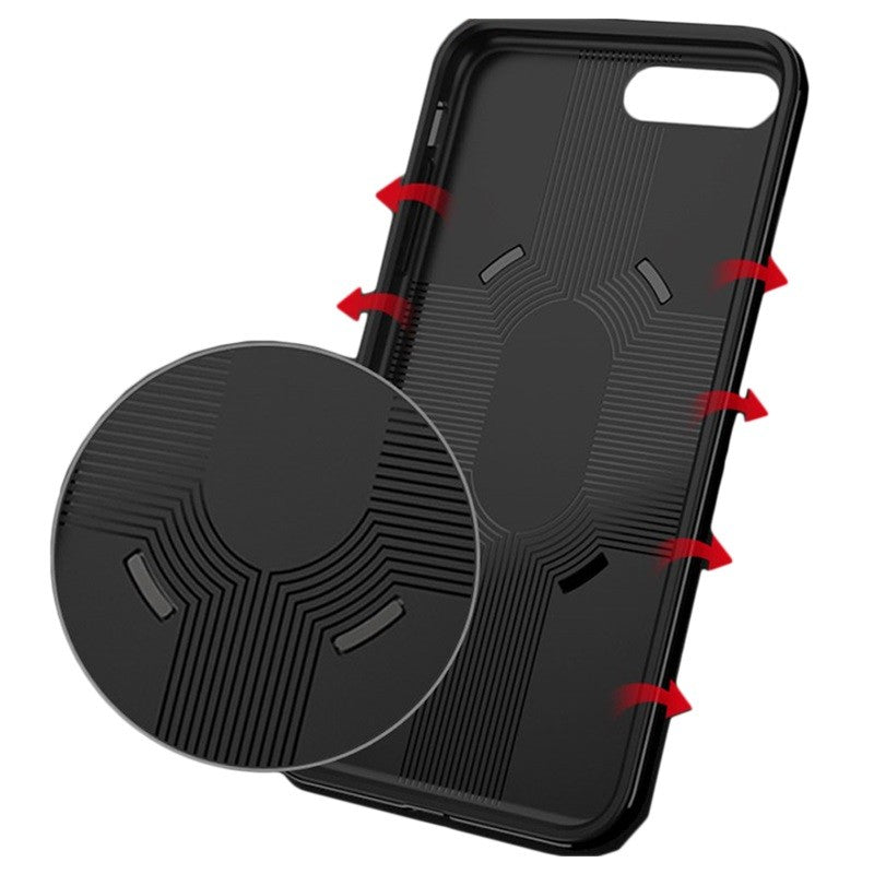 Husa de protectie pentru Apple iPhone 7/8 Ipaky Ring Negru-3