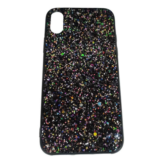 Husa de protectie pentru Apple iPhone X/XS Sparkling Glitter TPU Negru-1