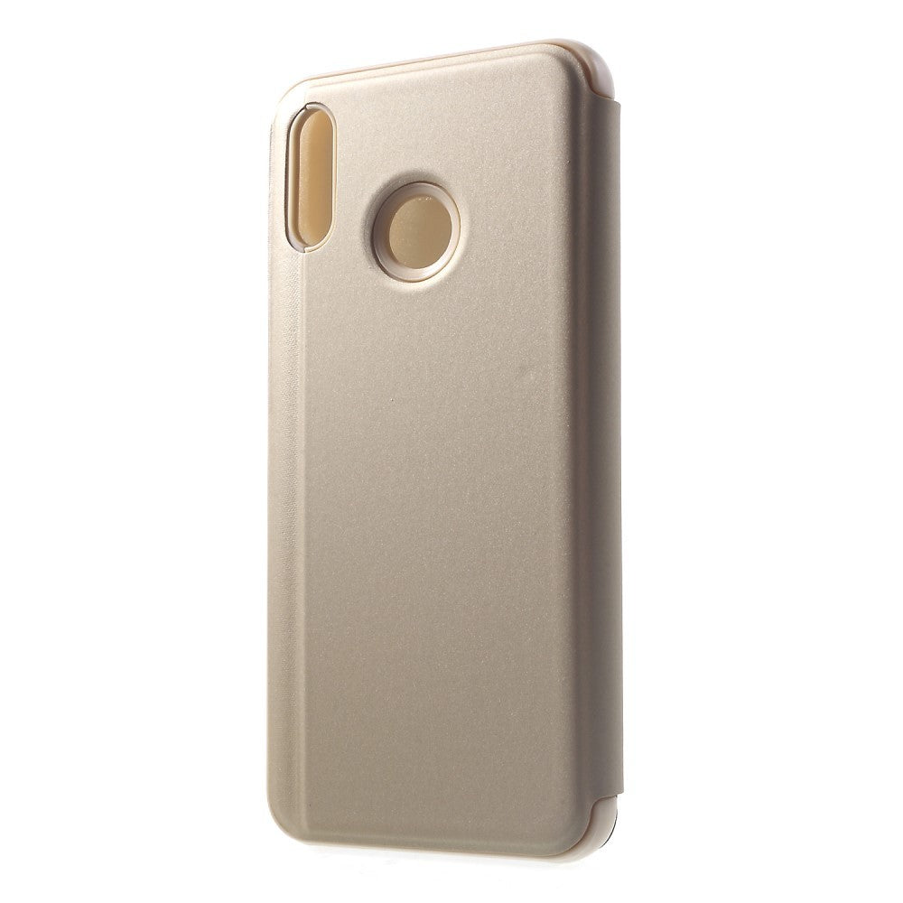 Husa de protectie pentru Huawei P Smart Flip Cover Oglinda Auriu-2