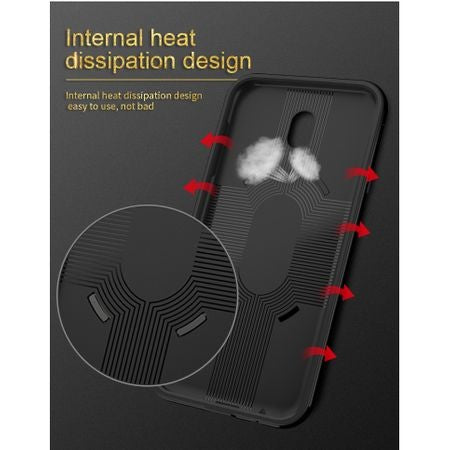 Husa de protectie pentru Samsung Galaxy J7 2017 Ipaky Ring Negru-2
