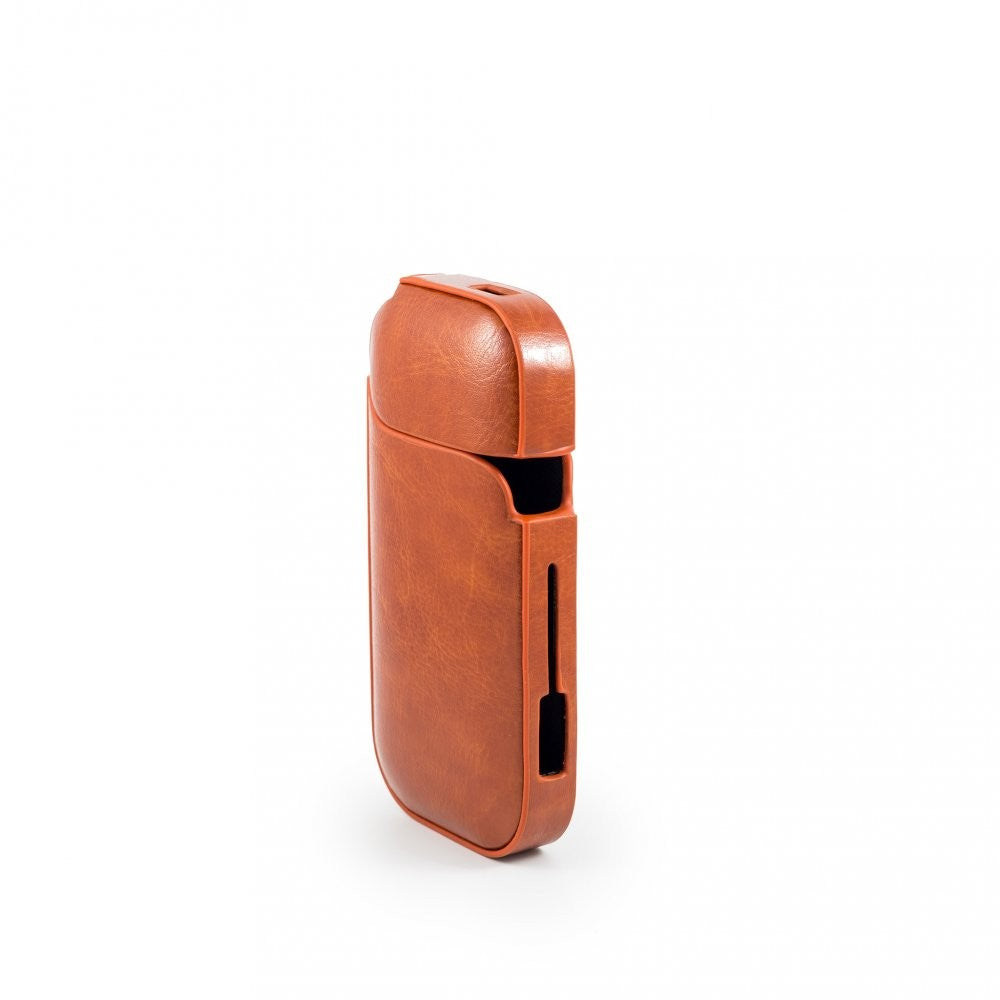 Husa Flippy pentru IQOS 2.4 Plus, Capac de Protectie, Anti Soc si Zgarieturi, din Piele Ecologica, 43 g, 12 x 6 x 2.5 cm, Portocaliu-5