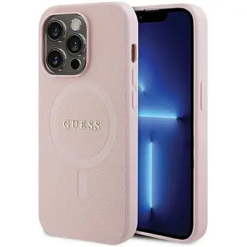 Husa telefon pentru Apple iPhone 13 Pro, Guess, TPU, MagSafe, Roz