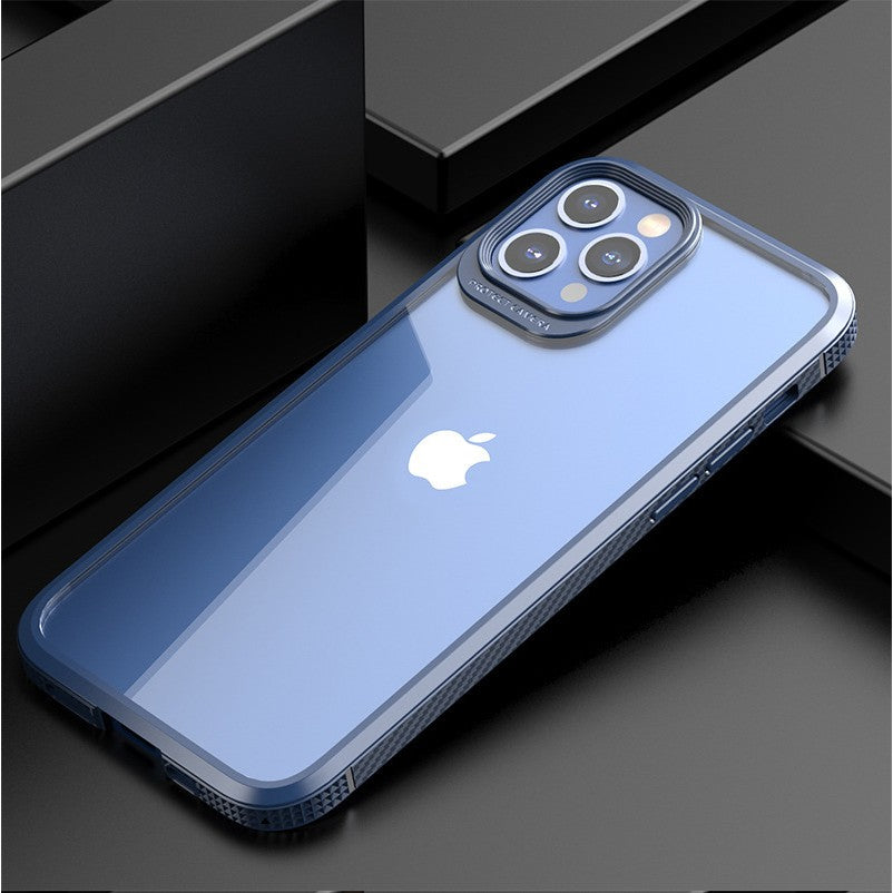 Husa Hibrid Defender MG Series pentru iPhone 14, Flippy, Protectie Antisoc, Albastru-0