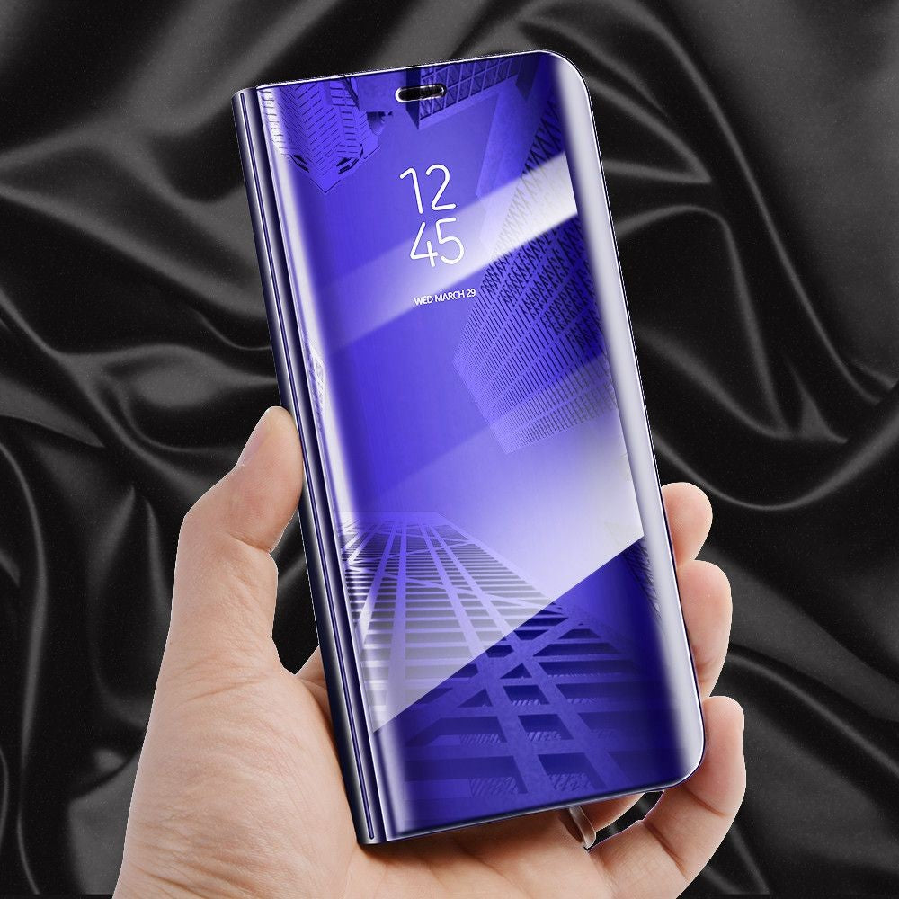 Husa Tip Carte, Flippy, Compatibila cu Huawei Mate 10 Lite, Flip Cover Oglinda, Violet-4