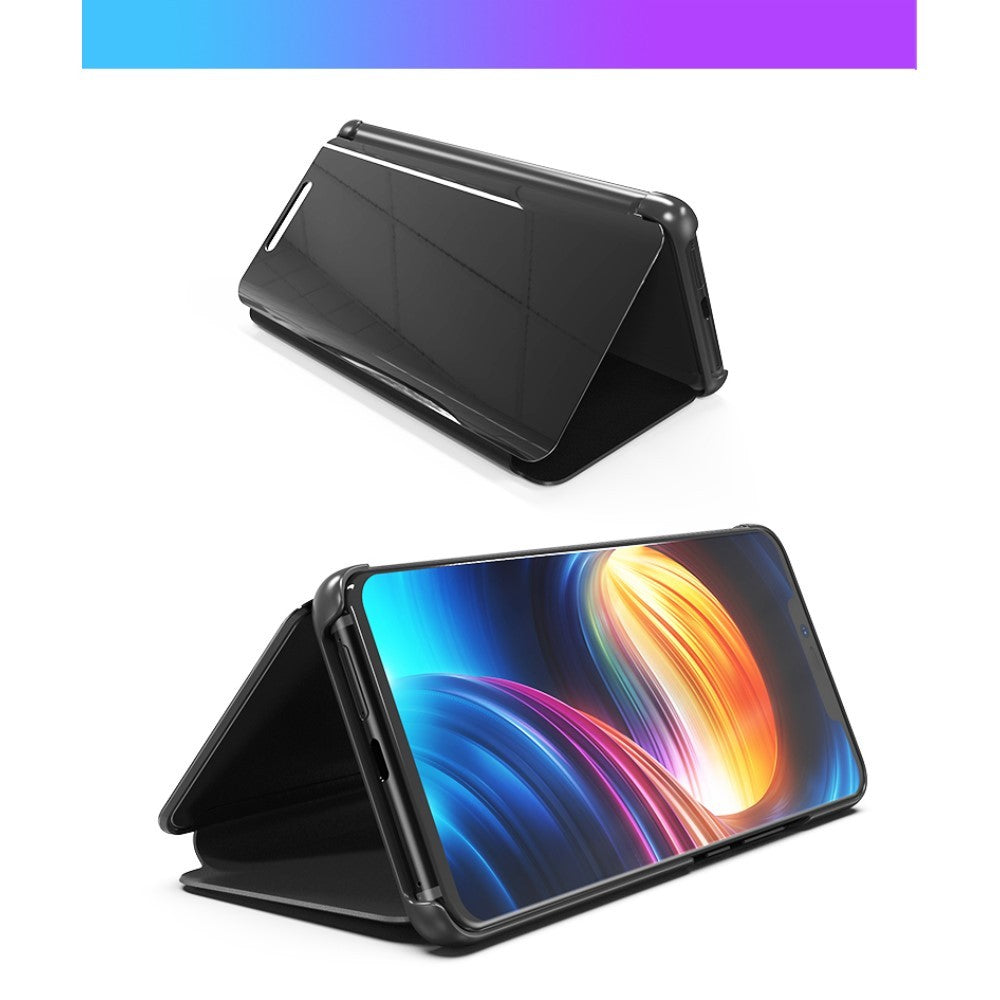 Husa Huawei Mate 20 Flip Cover Oglinda Negru-2