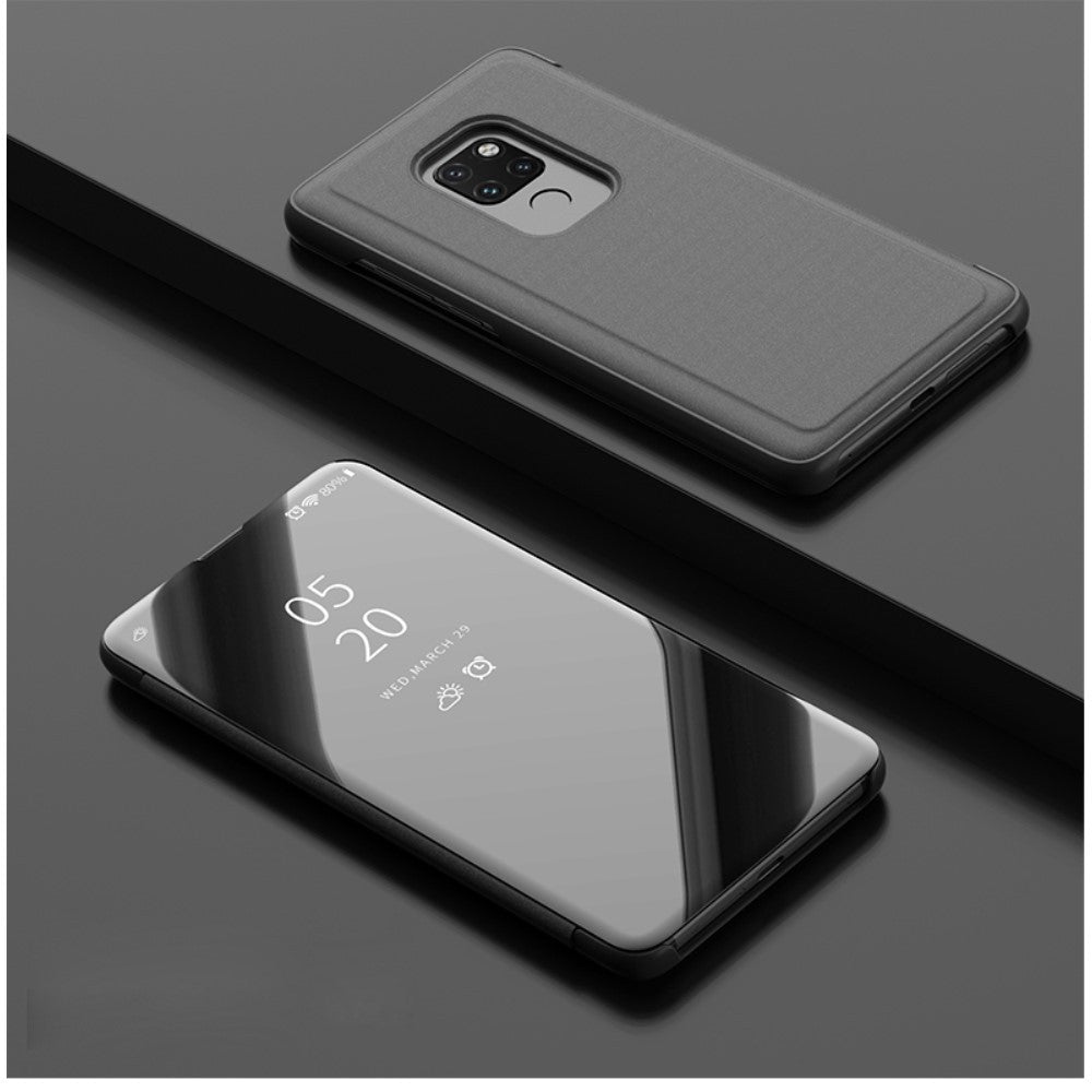 Husa Huawei Mate 20 Flip Cover Oglinda Negru-3