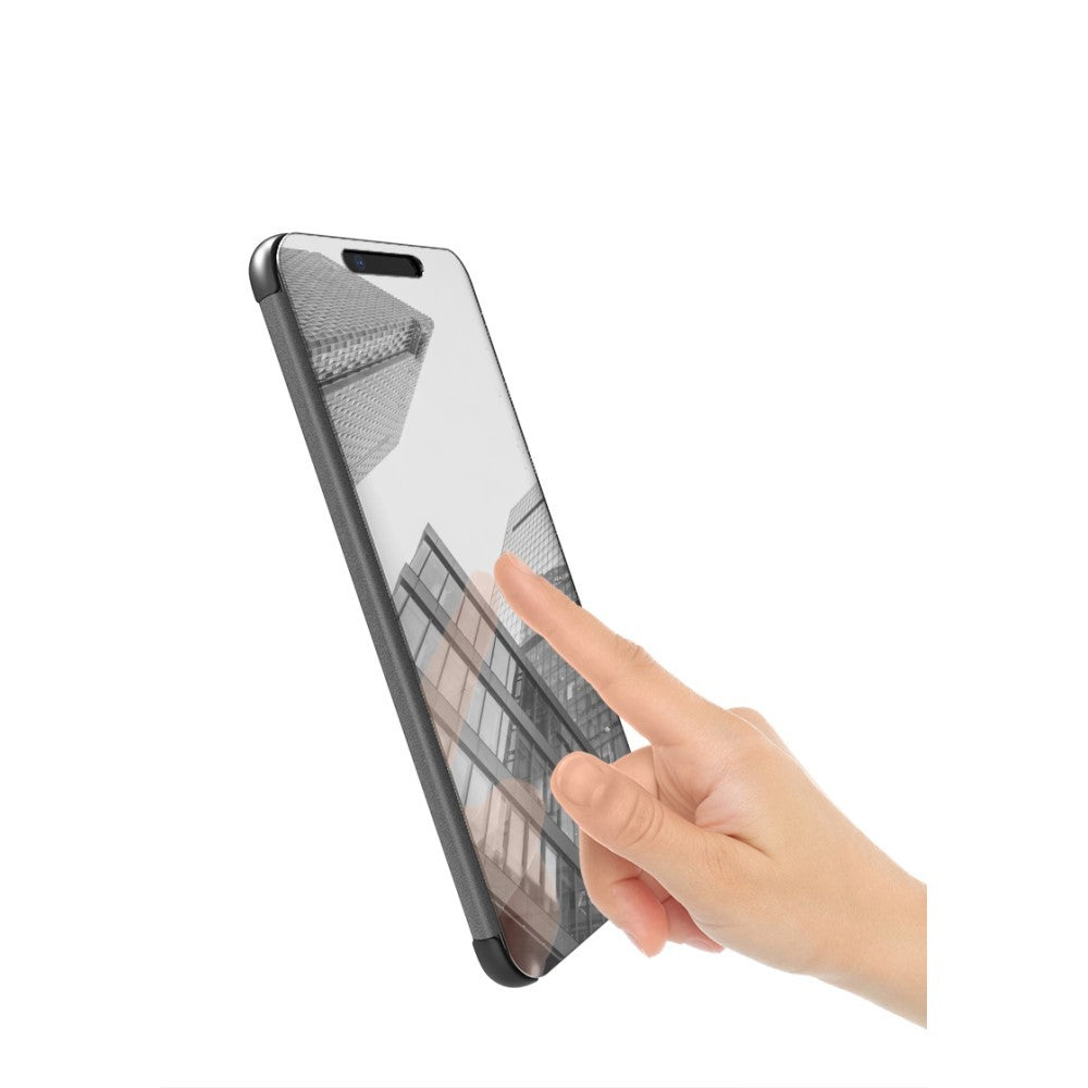 Husa Huawei Mate 20 Flip Cover Oglinda Negru-4