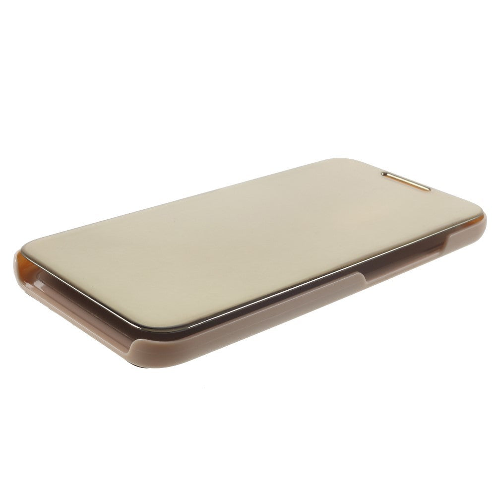 Husa Huawei Mate 20 Lite Flip Cover Oglinda Auriu-4