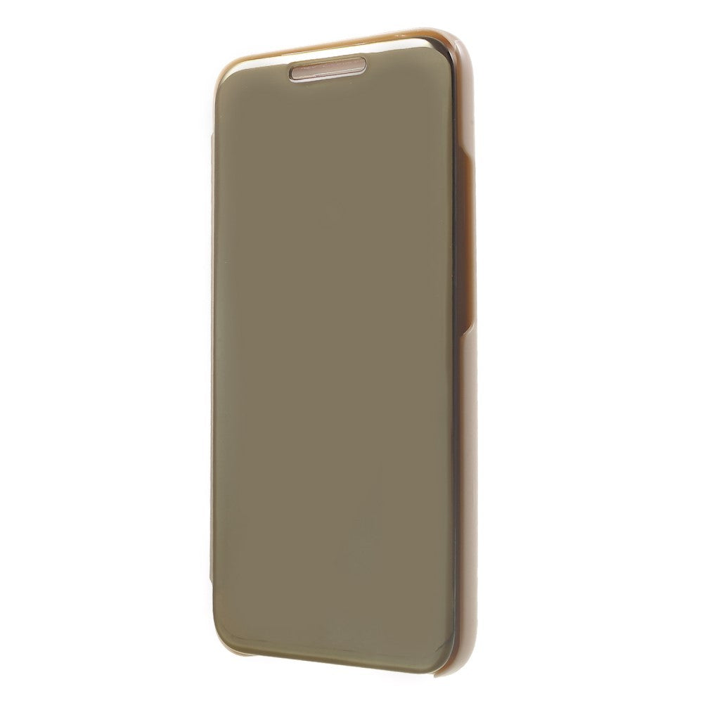 Husa Huawei Mate 20 Lite Flip Cover Oglinda Auriu-5