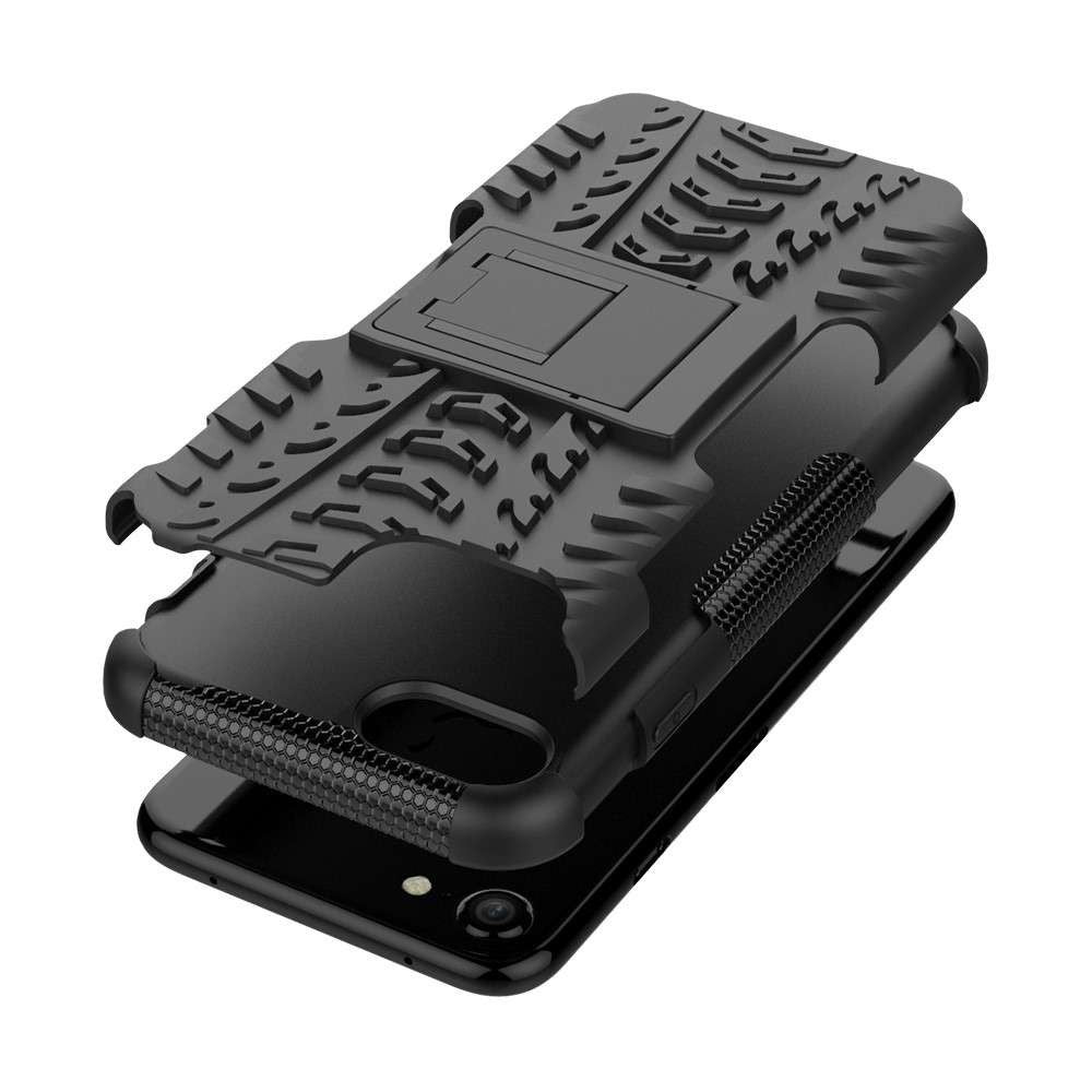 Husa Flippy compatibila cu Apple iPhone X Defender Model 3 cu Suport, Negru-7