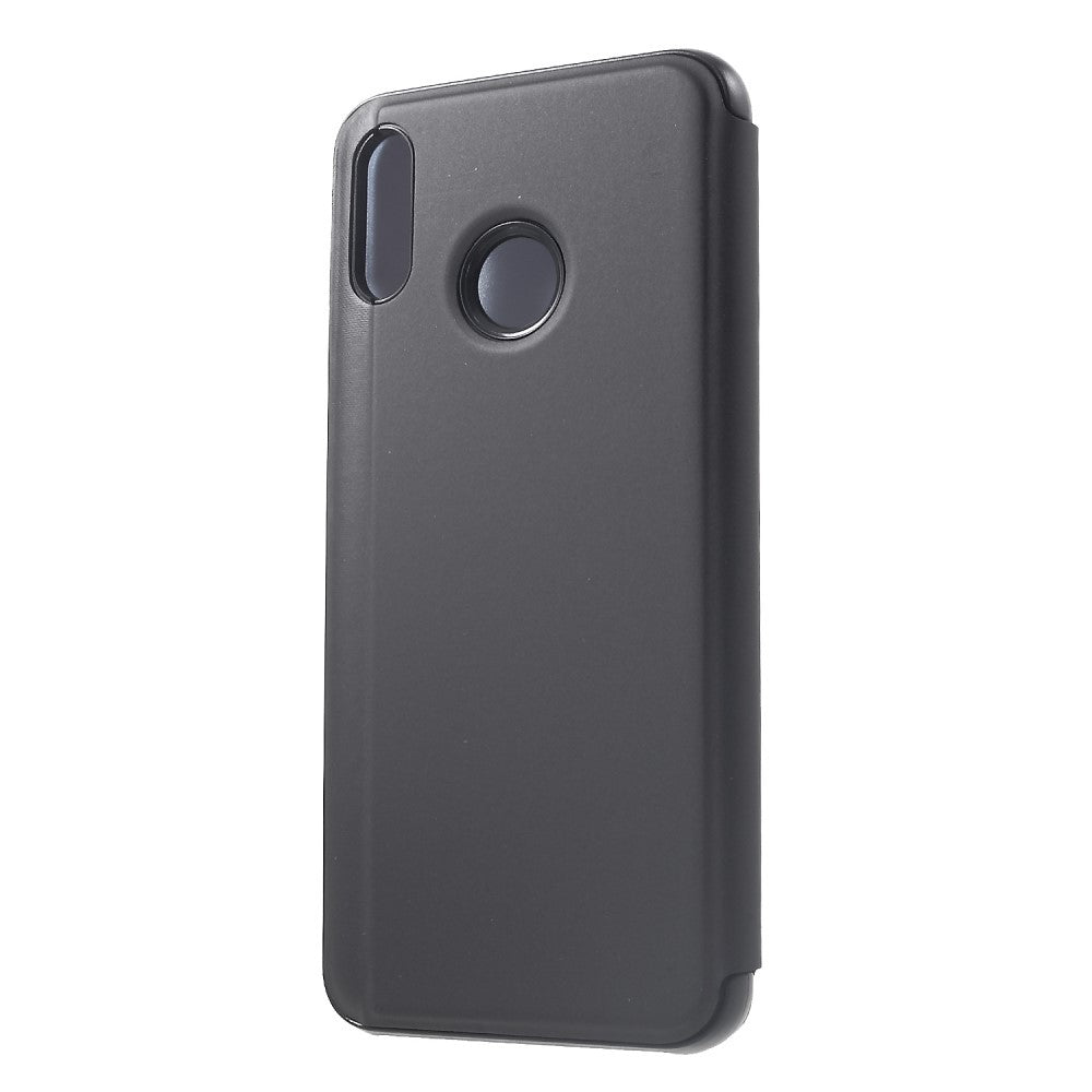 Husa Huawei P Smart Flip Cover Oglinda Negru-2