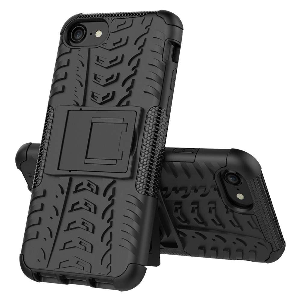 Husa protectie Flippy pentru Huawei P40 Lite Defender Model 3 cu Suport, Negru-8