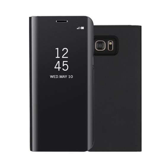 Husa Huawei Y5P 2020 Flip Cover Oglinda Negru-0