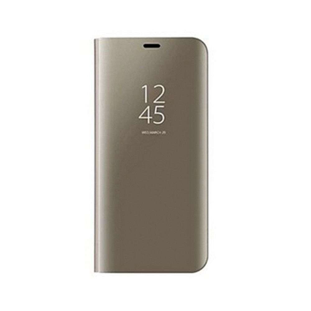 Husa Huawei Y7 2019 Flip Cover Oglinda Auriu-2