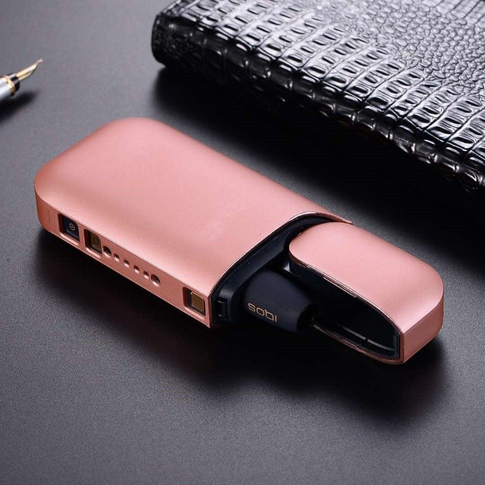 Husa Flippy pentru IQOS 2.4 Plus, Capac de Protectie, Anti Soc si Zgarieturi, Full Body, din Plastic, 11.5 x 5 x 2.3 cm, Roz Auriu-2
