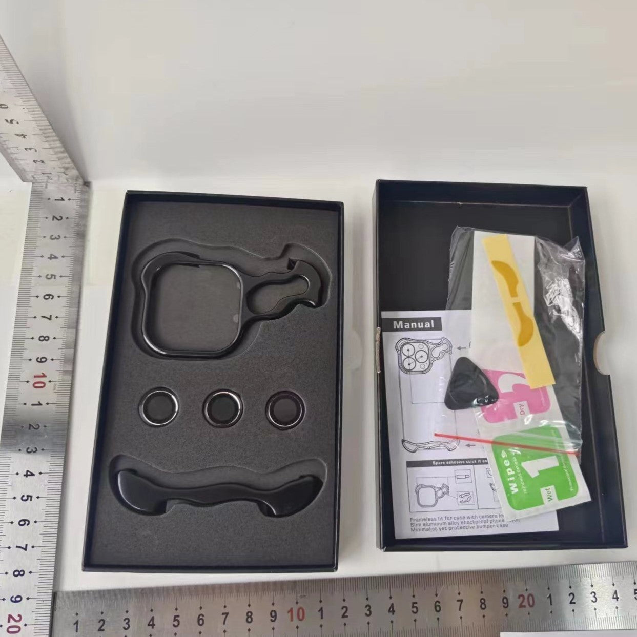 Husa Metalica Compatibila cu iPhone 15 Pro Max, Protectie pentru Colturile Telefonului si Camera, Lentile pentru Obiective, Aliaj, Antisoc, Antizgariere, Negru-7