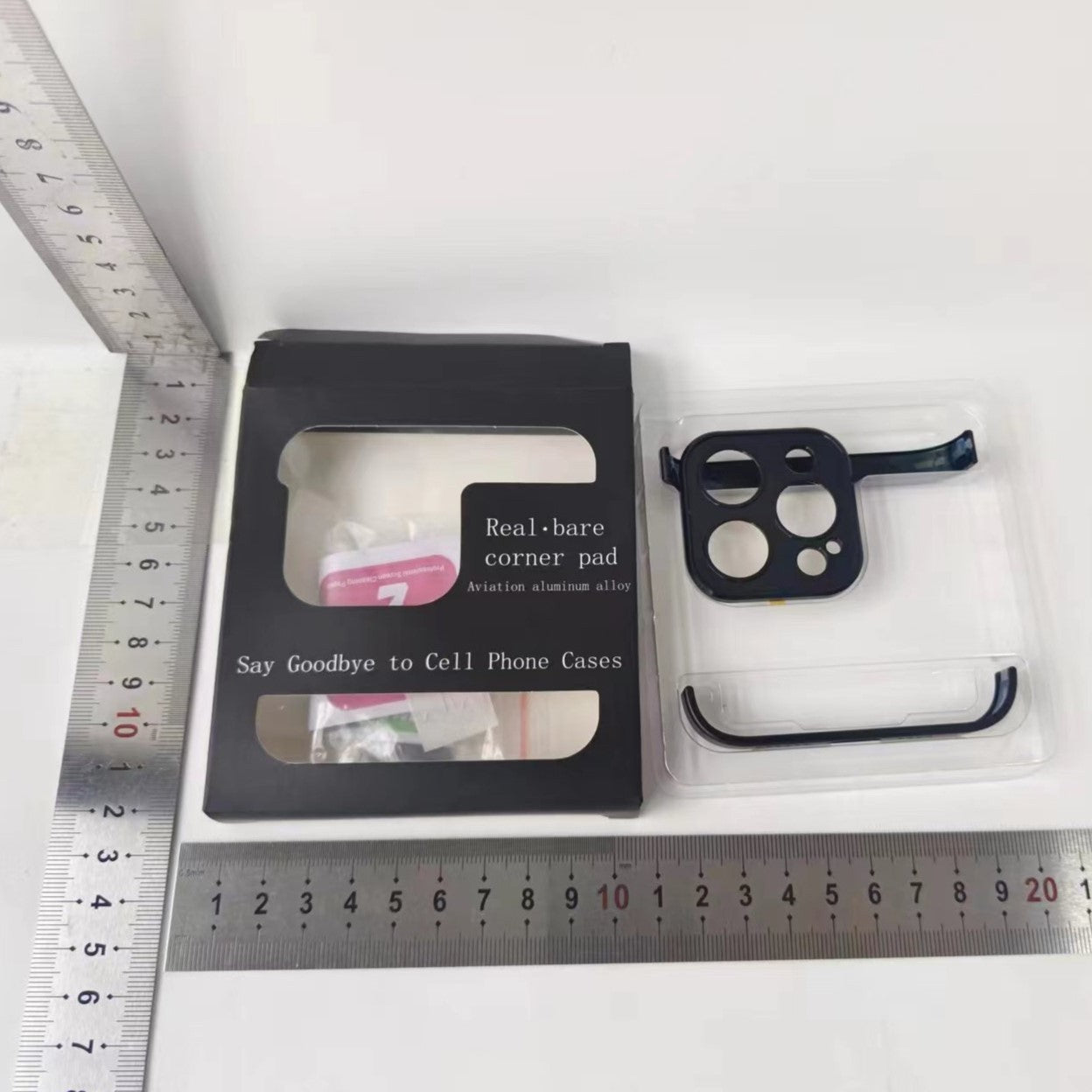 Husa Metalica Edgeless Compatibila cu iPhone 15 Pro, Flippy, Protectie pentru Colturi si Camera, Aliaj, Antisoc, Antizgariere, Negru Metalizat-7