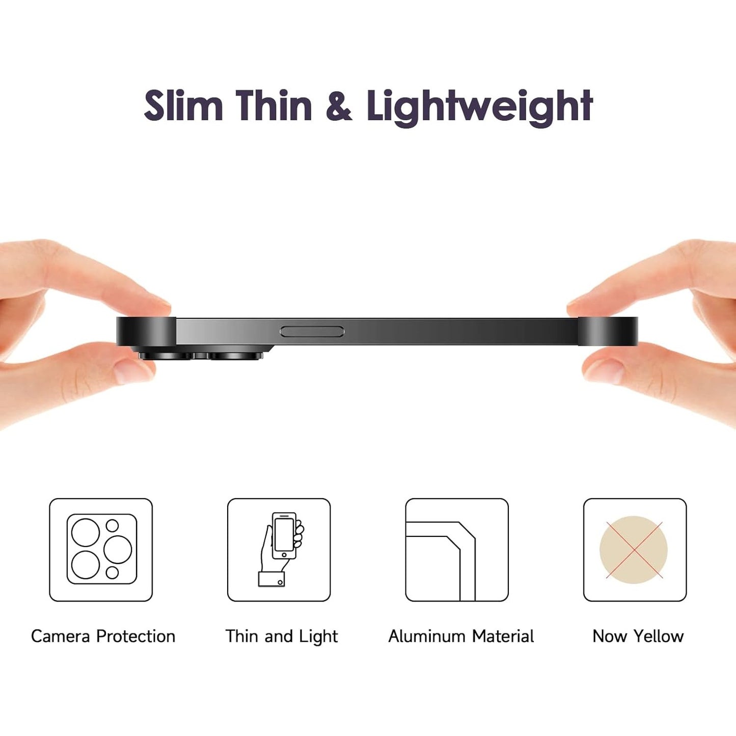 Husa Metalica Edgeless Compatibila cu iPhone 16 Pro Max, Flippy, Protectie pentru Colturi si Camera, Aliaj Aluminiu, Antisoc, Antizgariere, Negru-8
