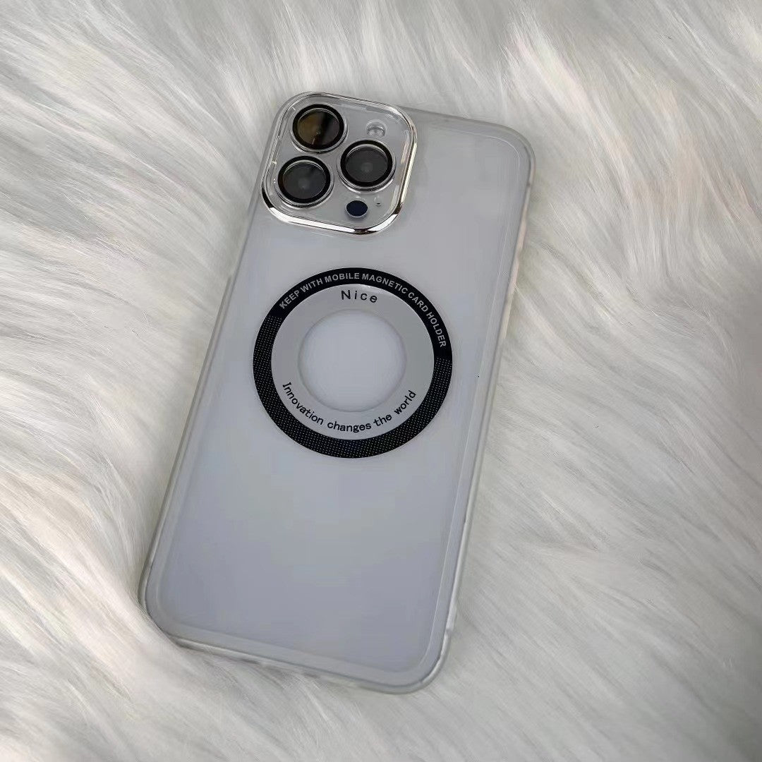 Husa protectie MagSafe TPU, Flippy, pentru iPhone 11, cu decupaj logo, Folie Sticla Camera, Transparent-1