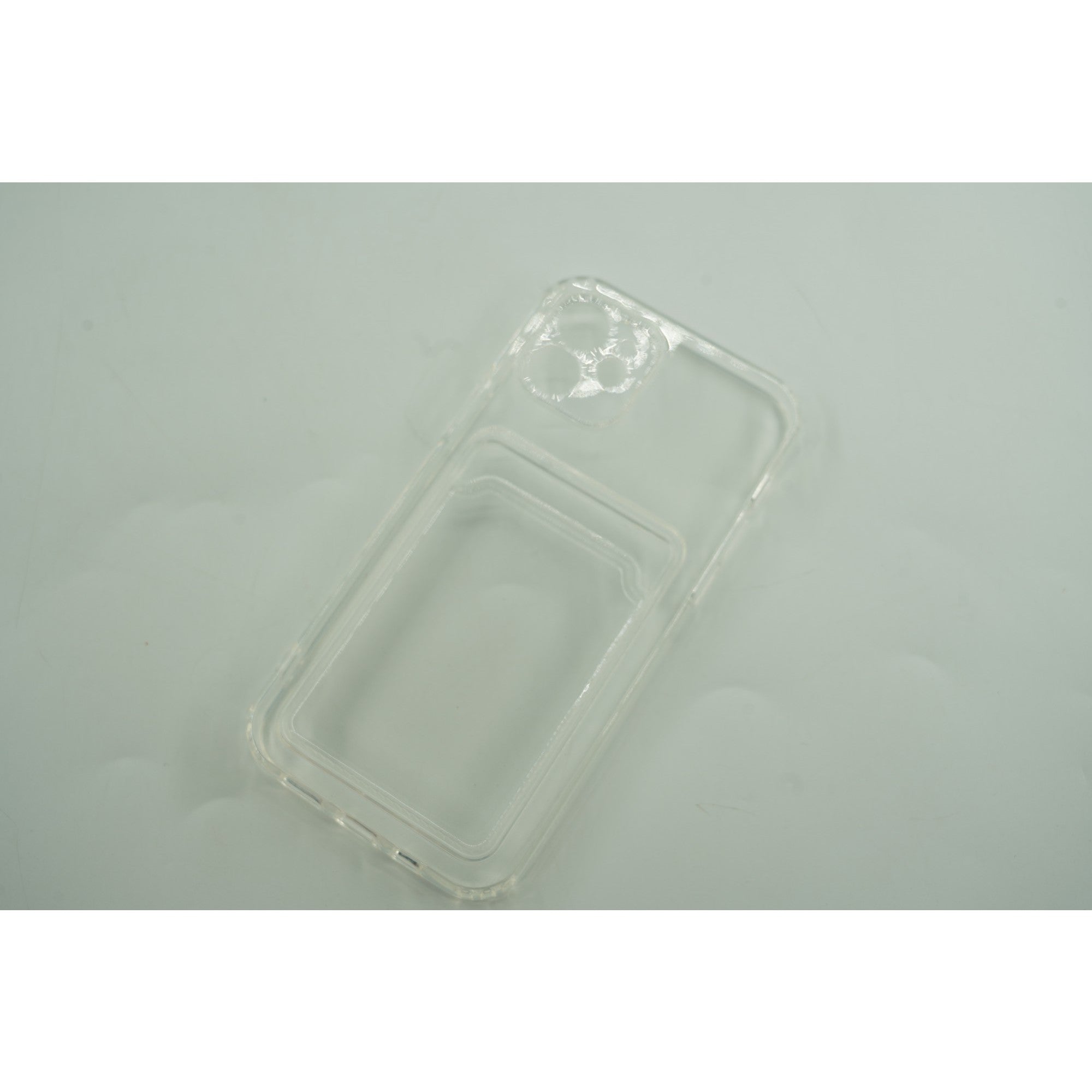 Husa protectie cu suport card compatibila cu Samsung A32 4G Transparent-2