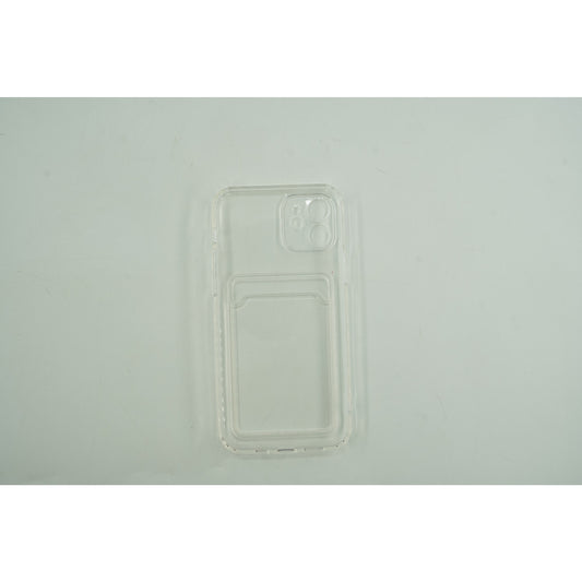 Husa protectie cu suport card compatibila cu Samsung A32 5G Transparent-1