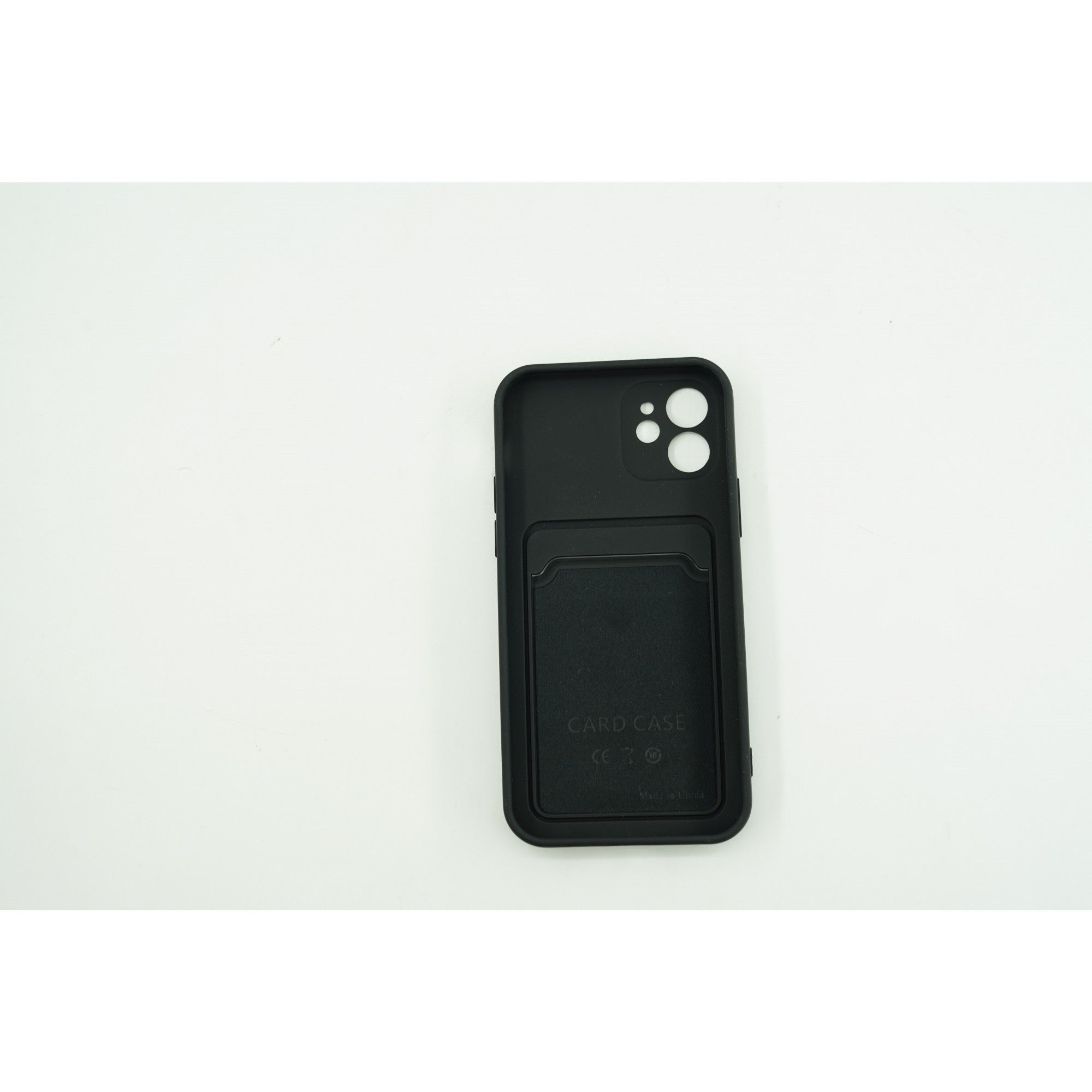 Husa protectie cu suport card compatibila cu Samsung A72 Negru-1