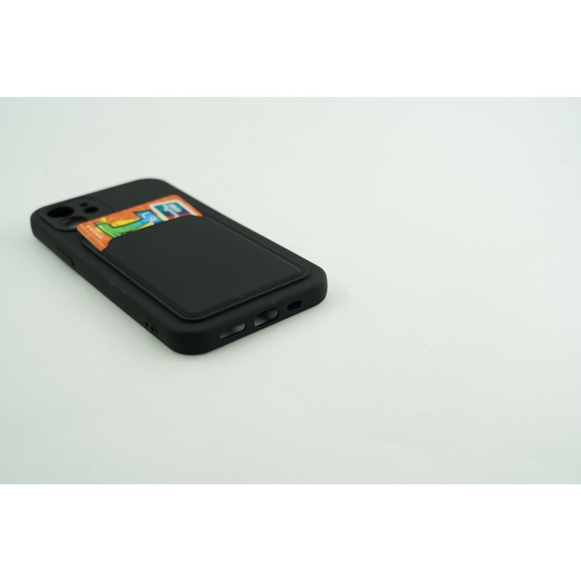 Husa protectie cu suport card compatibila cu Samsung A72 Negru-4