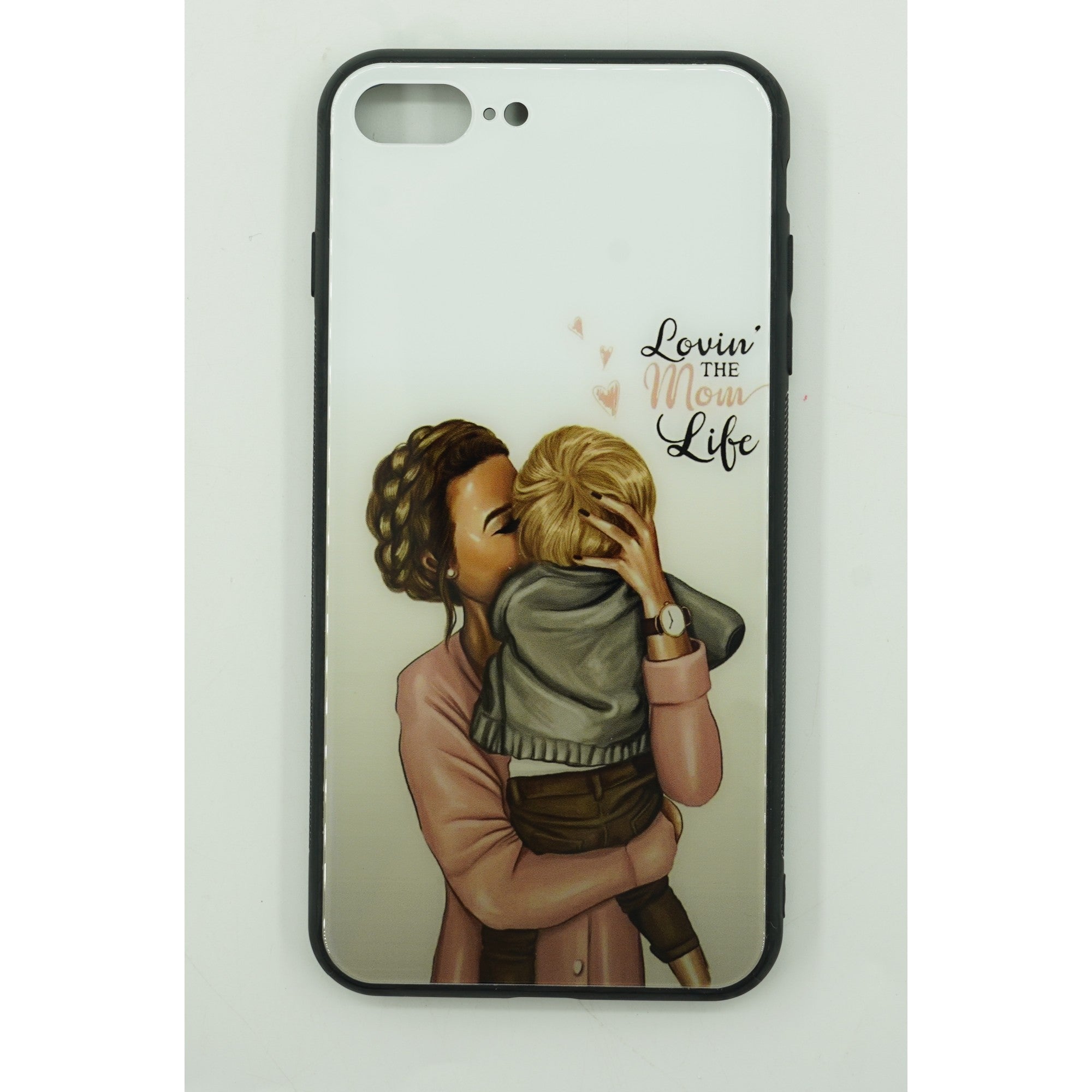 Husa protectie,Flippy, compatibila cu Apple iPhone 12 Pro Glass print Lovin the Mom Multicolor-1