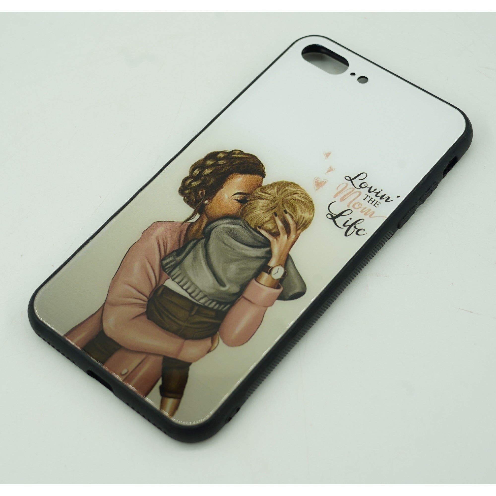 Husa protectie,Flippy, compatibila cu Apple iPhone 12 Pro Glass print Lovin the Mom Multicolor-2