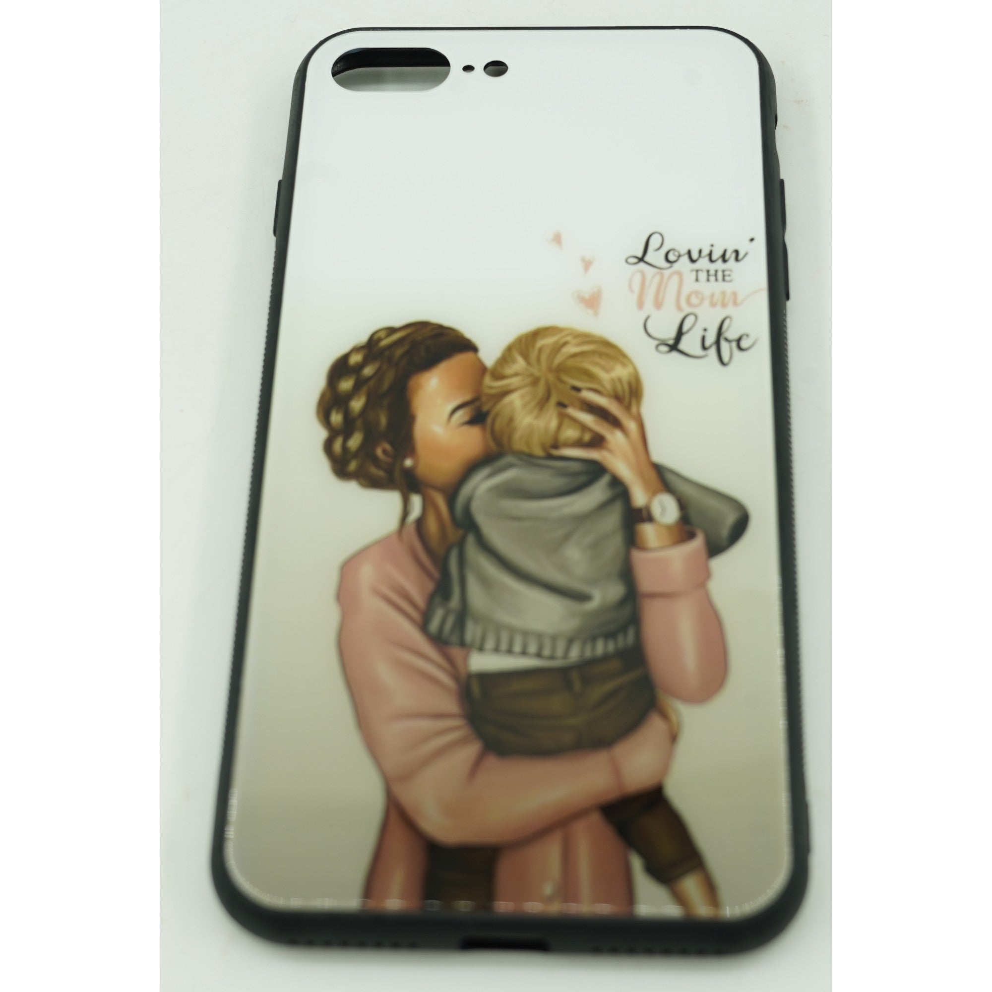 Husa protectie,Flippy, compatibila cu Apple iPhone 12 Pro Glass print Lovin the Mom Multicolor-3