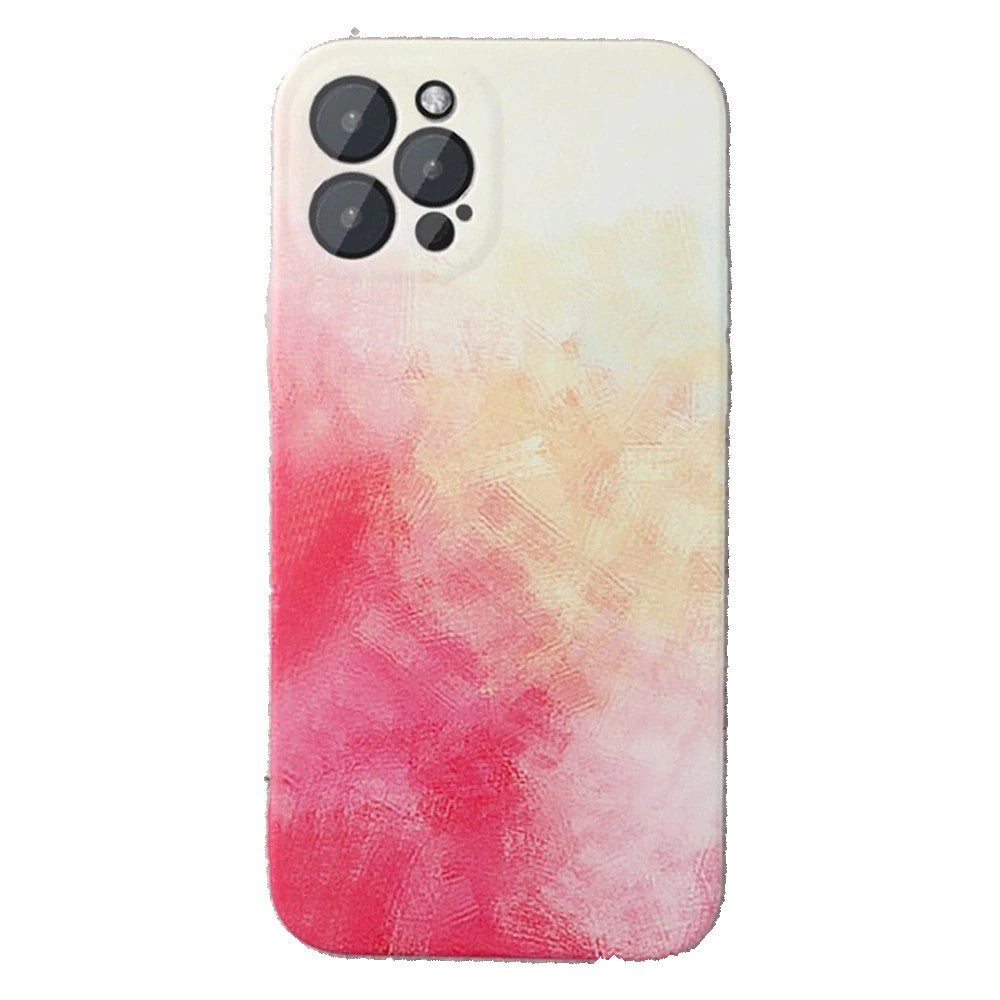 Husa protectie Flippy compatibila cu Apple iPhone 12 Pro Max Tpu Ombre, Roz/Galben-0