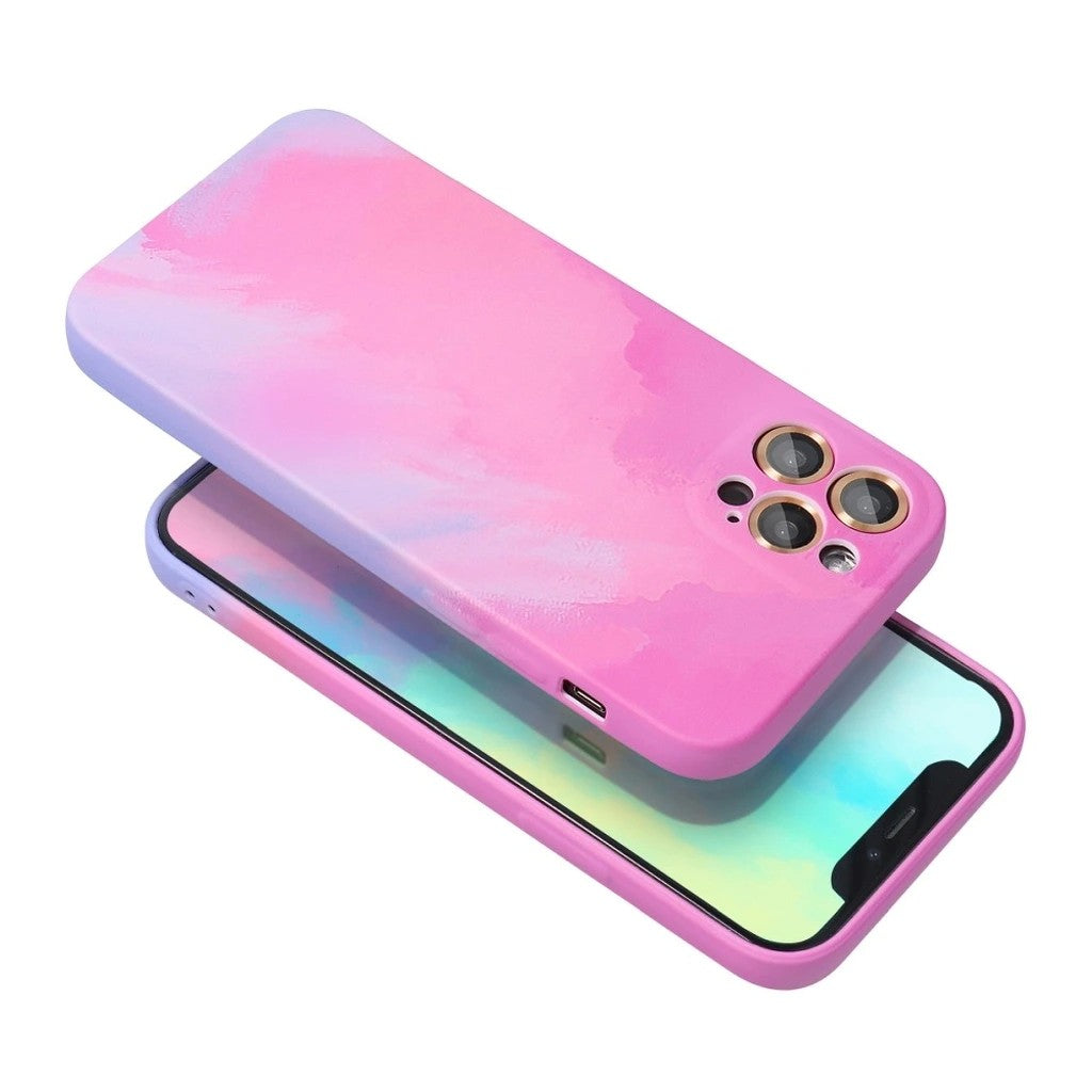 Husa protectie Flippy compatibila cu Apple iPhone 12 Pro Tpu Ombre, Roz/Mov-11