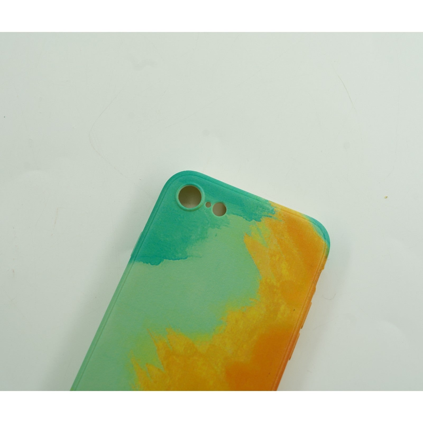 Husa protectie Flippy compatibila cu Apple iPhone 12 Tpu Ombre, Verde/Galben-3