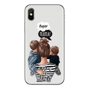 Husa protectie Flippy compatibila cu Apple iPhone 13 Pro Max Glass print Super Mom Multicolor-0