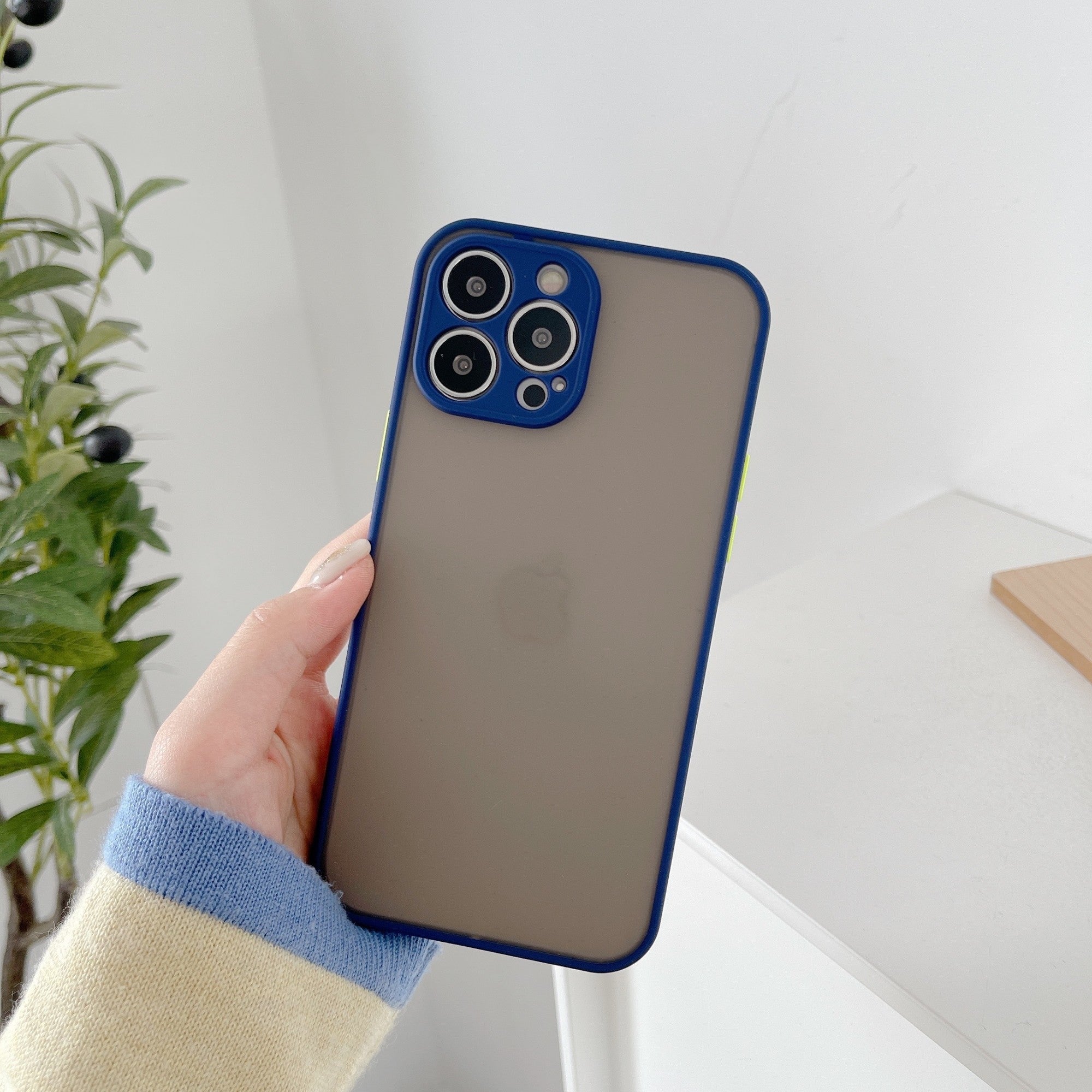 Husa protectie Flippy compatibila cu Apple iPhone 13 Pro Phantom Tpu Albastru-1