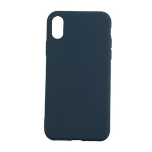 Husa protectie Flippy compatibila cu Apple iPhone XS Max Matte Tpu Albastru inchis-0