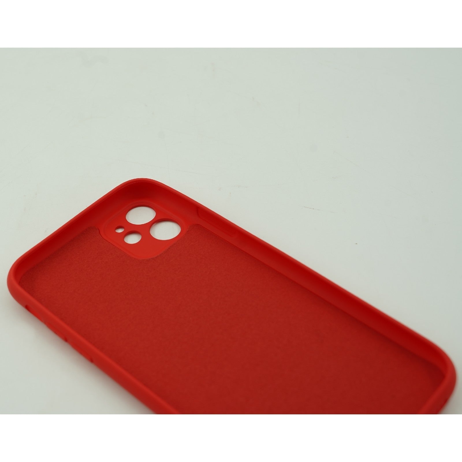 Husa protectie,Flippy, compatibila cu Apple iPhone 12 Liquid Silicone Case Rosu-4