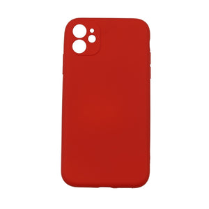 Husa protectie,Flippy, compatibila cu Apple iPhone 12 Liquid Silicone Case Rosu-0
