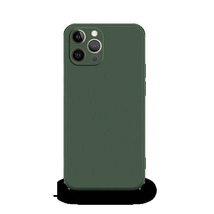 Husa protectie, Flippy, compatibila cu Huawei P40 lite Liquid Silicone Verde-3