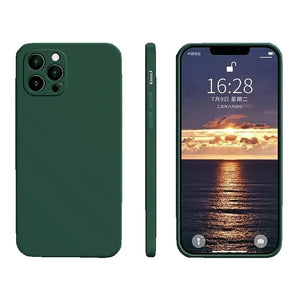 Husa protectie, Flippy, compatibila cu Huawei P40 lite Liquid Silicone Verde-0