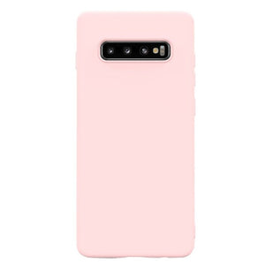 Husa protectie Flippy compatibila cu Samsung Galaxy S10 Matte Tpu Roz-0