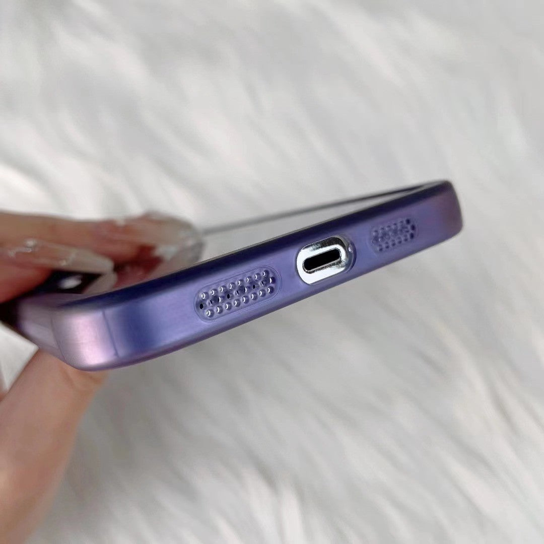 Husa protectie MagSafe TPU, Flippy, pentru Apple iPhone 12/12 Pro, cu decupaj logo, Folie Sticla Camera, Mov-1