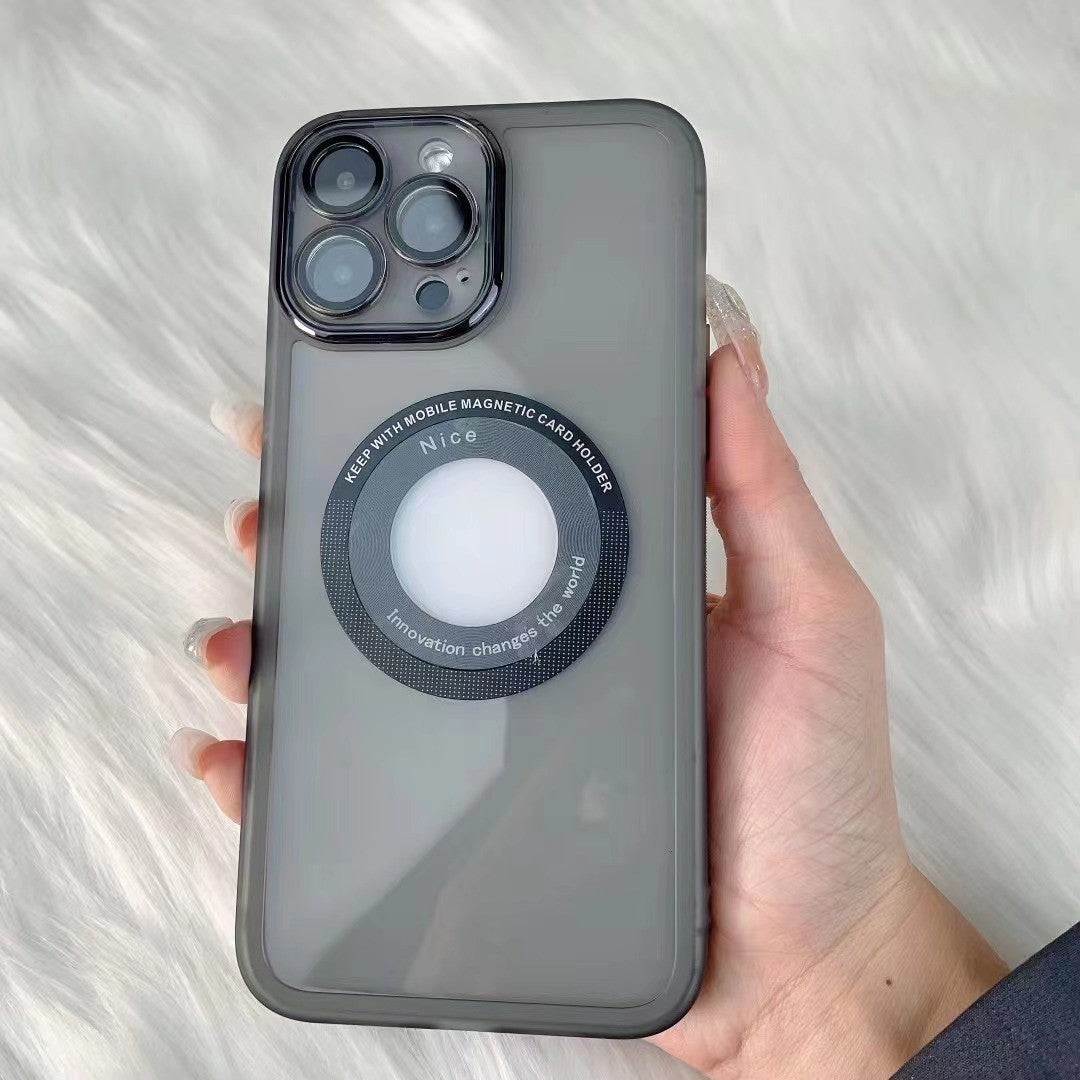 Husa protectie Flippy pentru Apple iPhone 14 Pro decupaj logo, magnetica, Protectie Camera, Negru-1