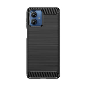 Husa Protectie, Flippy, pentru Motorola Moto G14, TPU Carbon, Negru-0