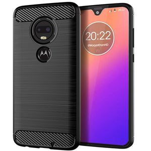 Husa Protectie, Flippy, pentru Motorola Moto G22, TPU Carbon, Negru-0