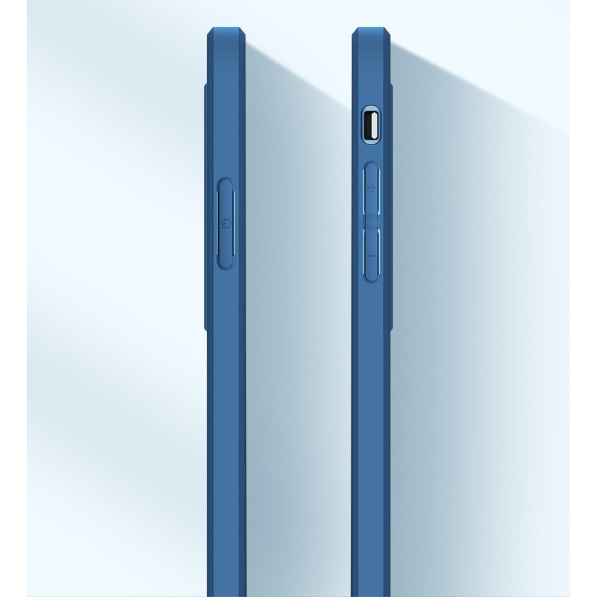 Husa protectie Flippy pentru Samsung A13 5G Electroplated cu  suport pentru camera, 1.5 mm grosime, protectie camera, Albastru-2