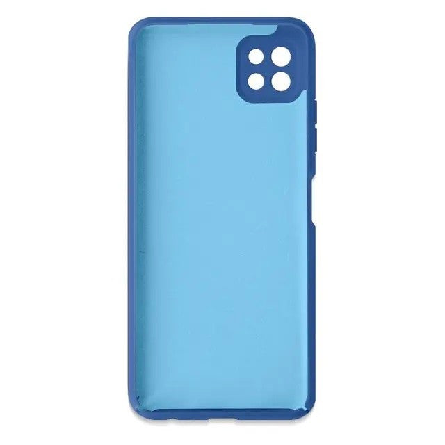 Husa protectie Flippy pentru Samsung A22 5G Liquid Silicone Albastru Inchis-1